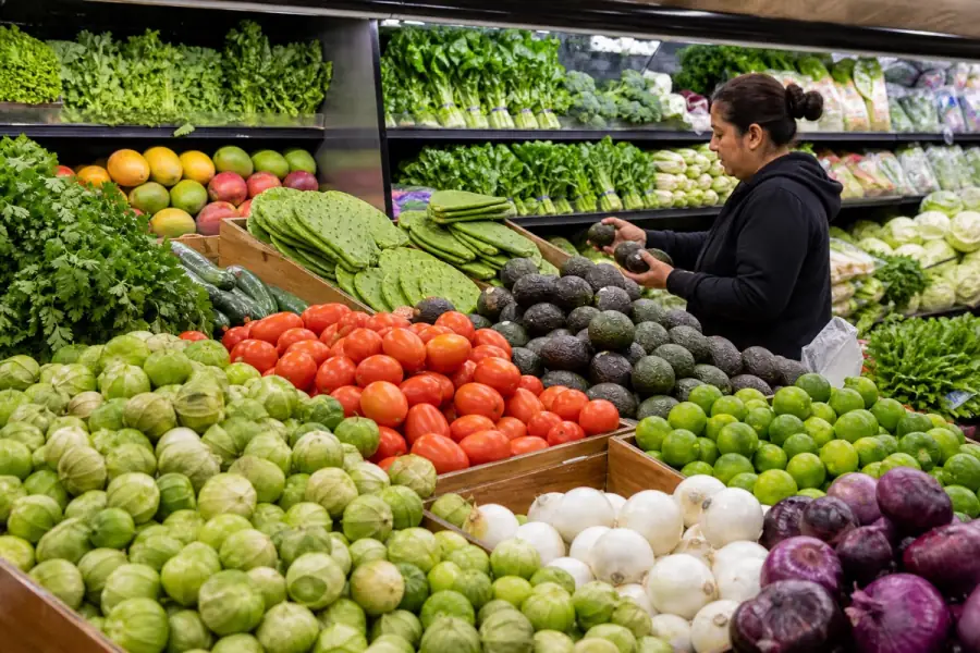 Abundant fresh produce at a neighborhood Mexican grocery market