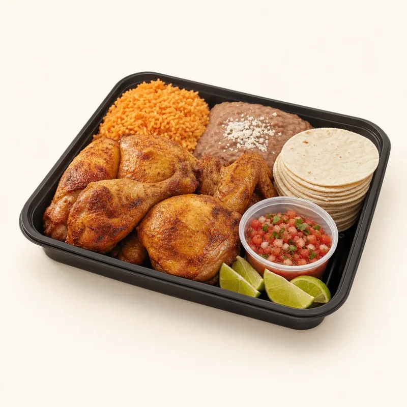 Chicken family meal — Paquete familiar de pollo at La Aguila Market