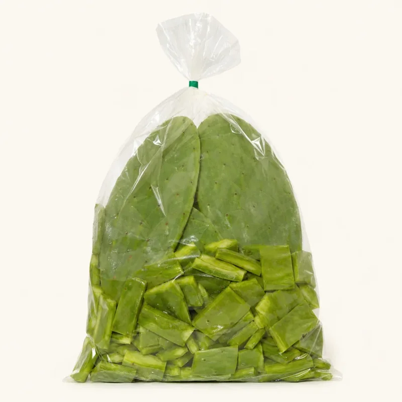 Chopped or whole nopales — Nopales picados o enteros at La Aguila Market