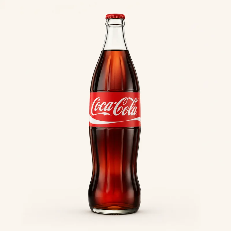 Glass-bottle soda — Refresco en botella de vidrio at La Aguila Market