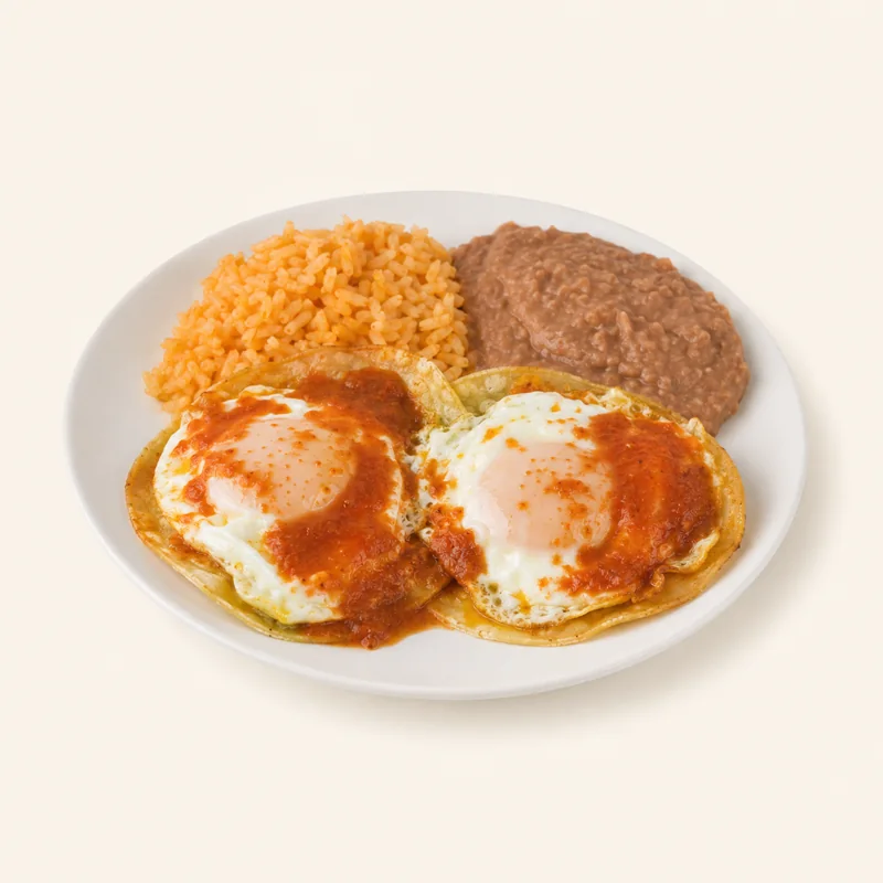 Huevos rancheros at La Aguila Market