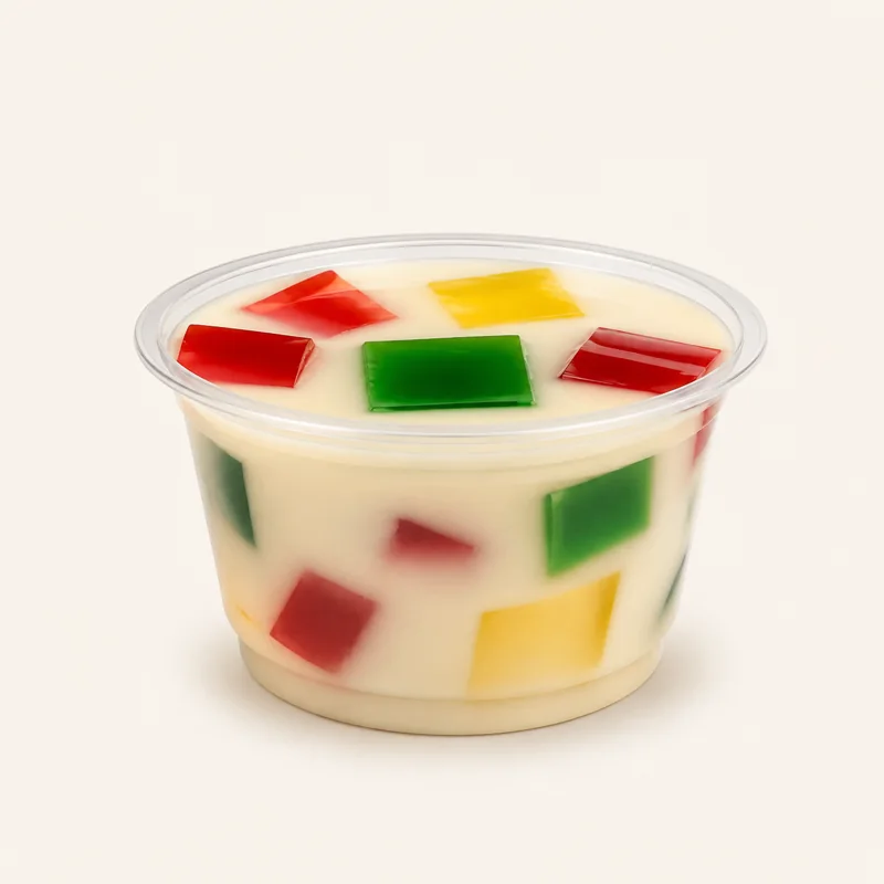 Mosaic gelatin cup — Gelatina mosaico en vaso at La Aguila Market