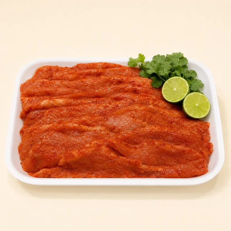 Pork cecina — Cecina enchilada de puerco at La Aguila Market
