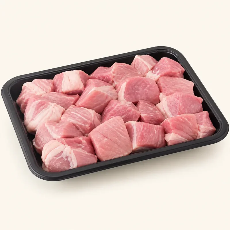 Pork pieces — Trozos de cerdo at La Aguila Market
