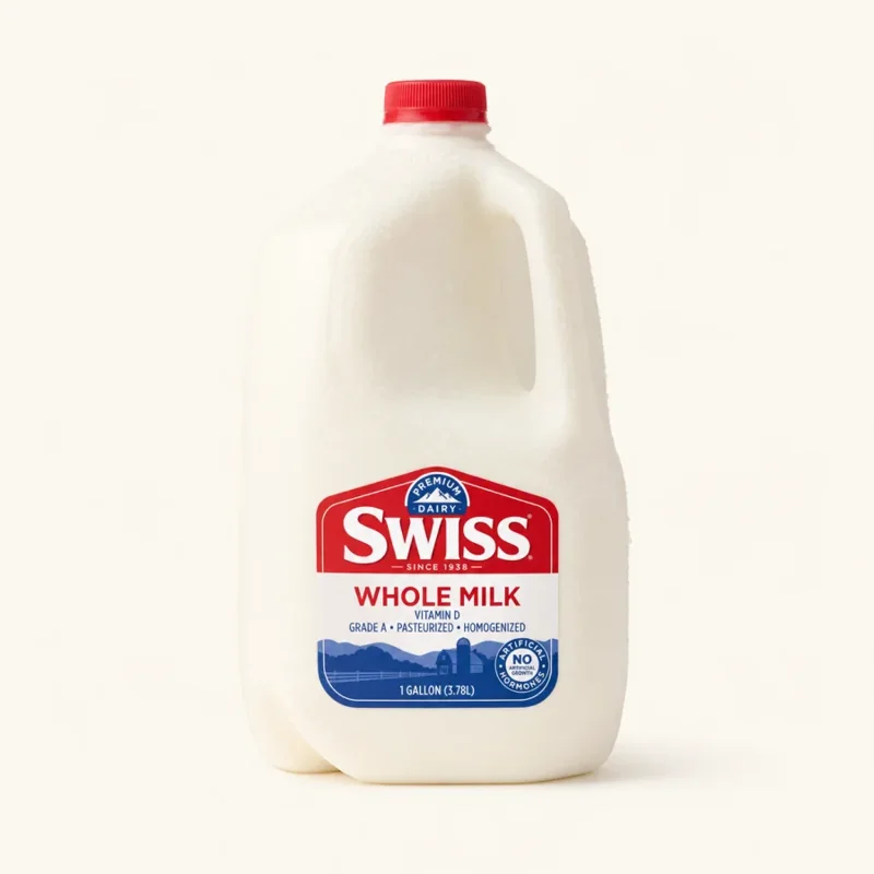 Swiss milk — Leche Swiss at La Aguila Market