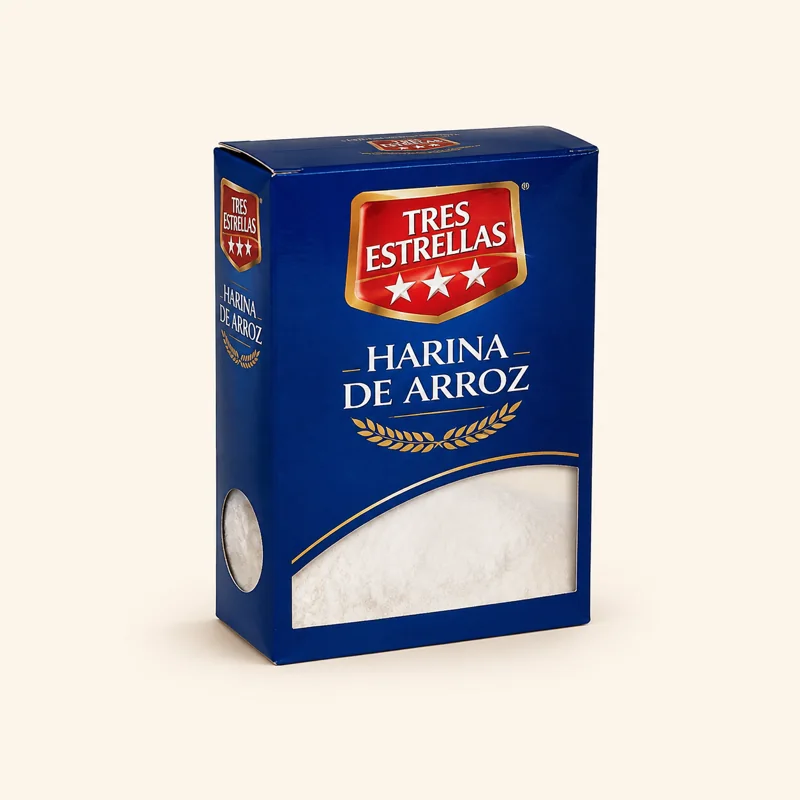 Tres Estrellas rice flour — Harina de arroz Tres Estrellas at La Aguila Market