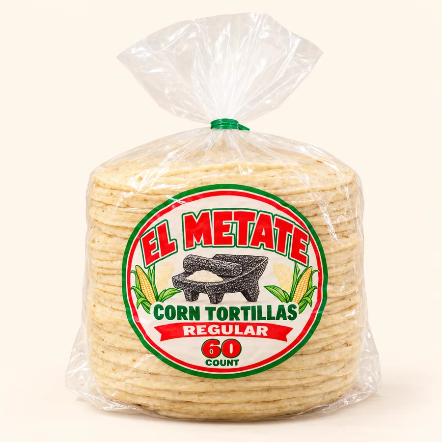 El Metate corn tortillas — Tortillas de maíz El Metate at La Aguila Market