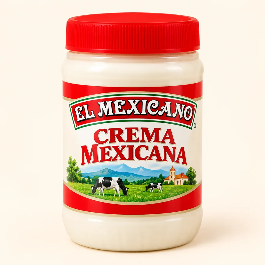 El Mexicano crema — Crema El Mexicano at La Aguila Market