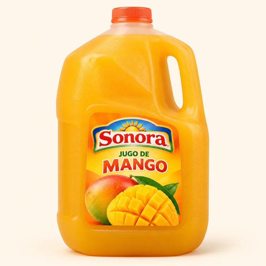 Sonora juice drink — Bebida de jugo Sonora at La Aguila Market