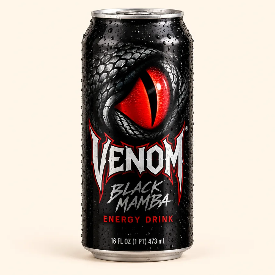 Venom energy drink — Bebida energética Venom at La Aguila Market