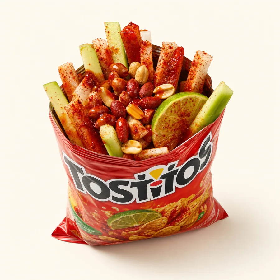 Tostilocos at La Aguila Market